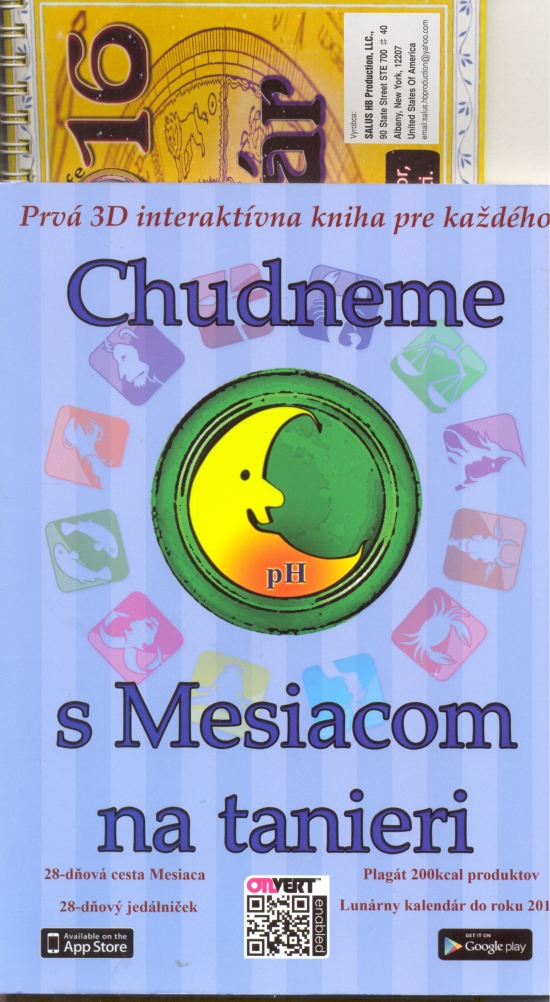 Obrázok Komplet-Chudneme s Mesiacom na tanieri+Lunárny kalendár 2016