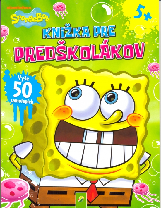 Obrázok SpongeBob-maľovanka s 50 samolepkami(zelená)