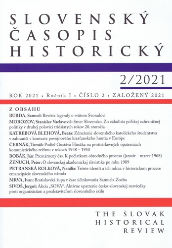 Obrázok Slovenský časopis historický 2/2021