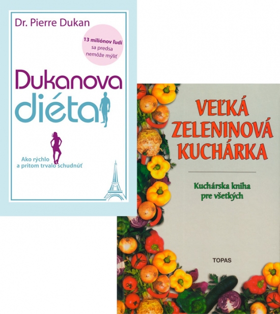 Obrázok Dukanova diéta+Veľká zeleninová kuchárka KOMPLET