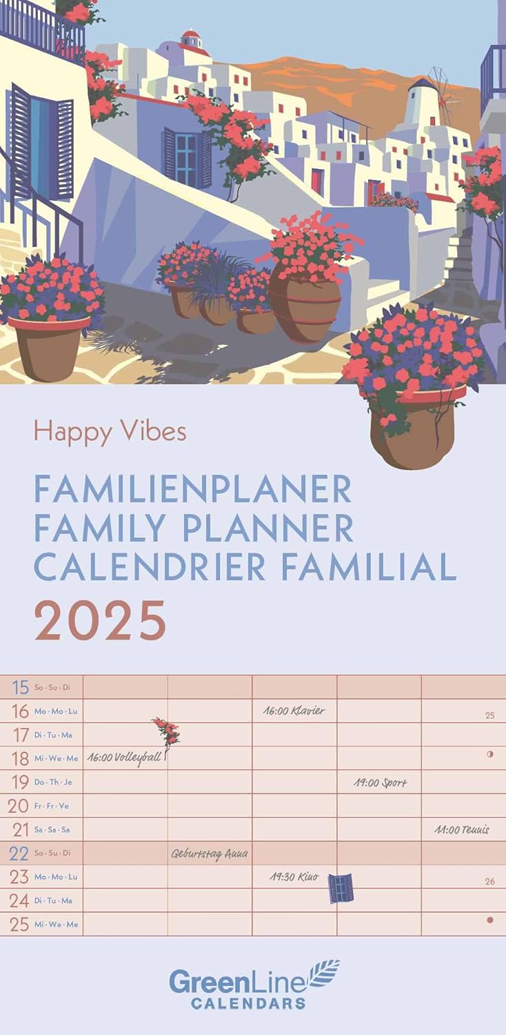 Obrázok 2025 Happy Vibes Family Planner