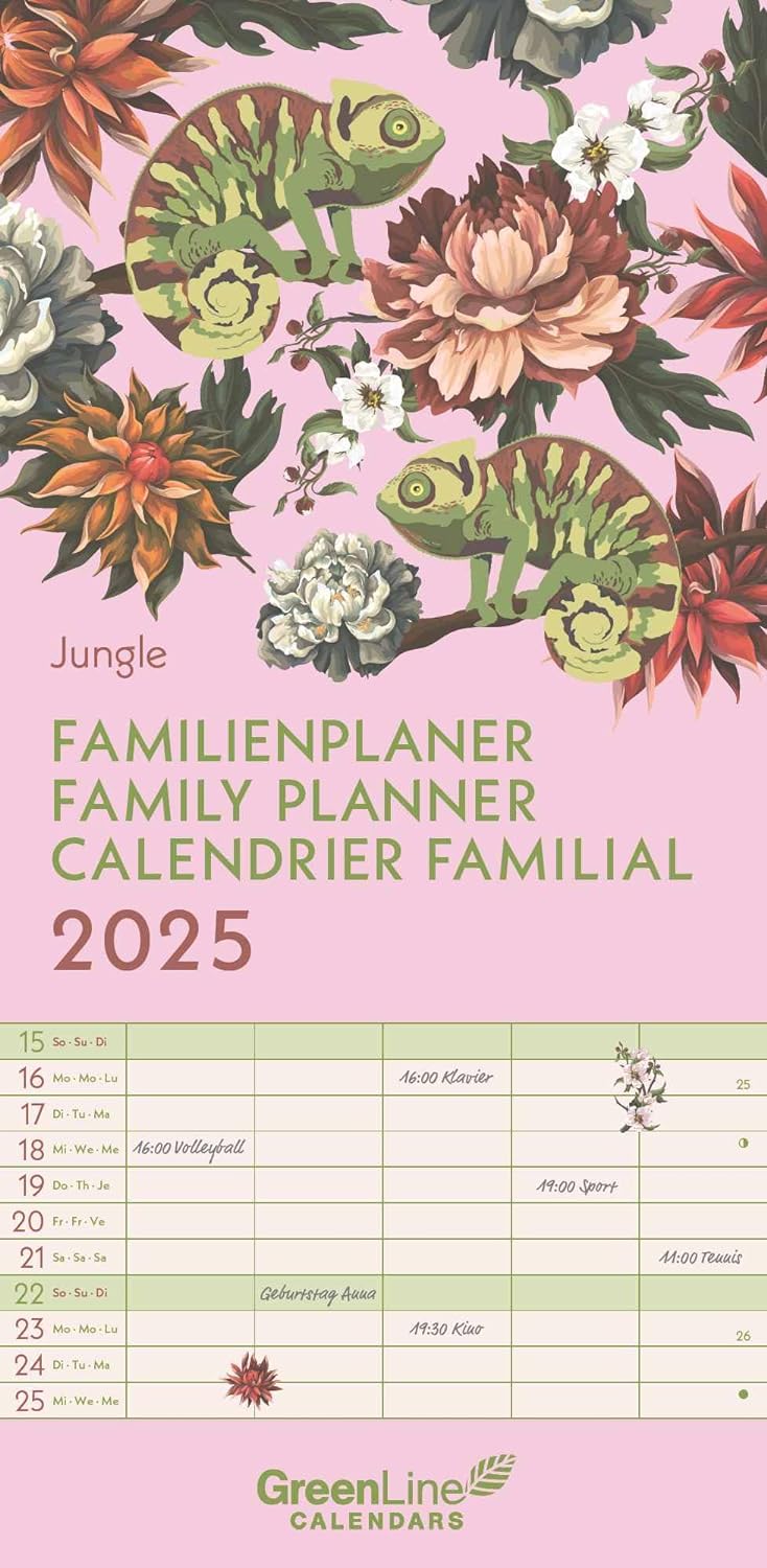 Obrázok 2025 Jungle Family Planner