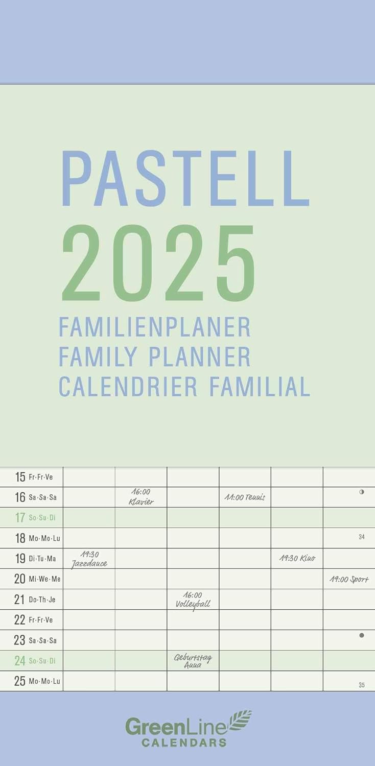 Obrázok 2025 Pastel Family Planner