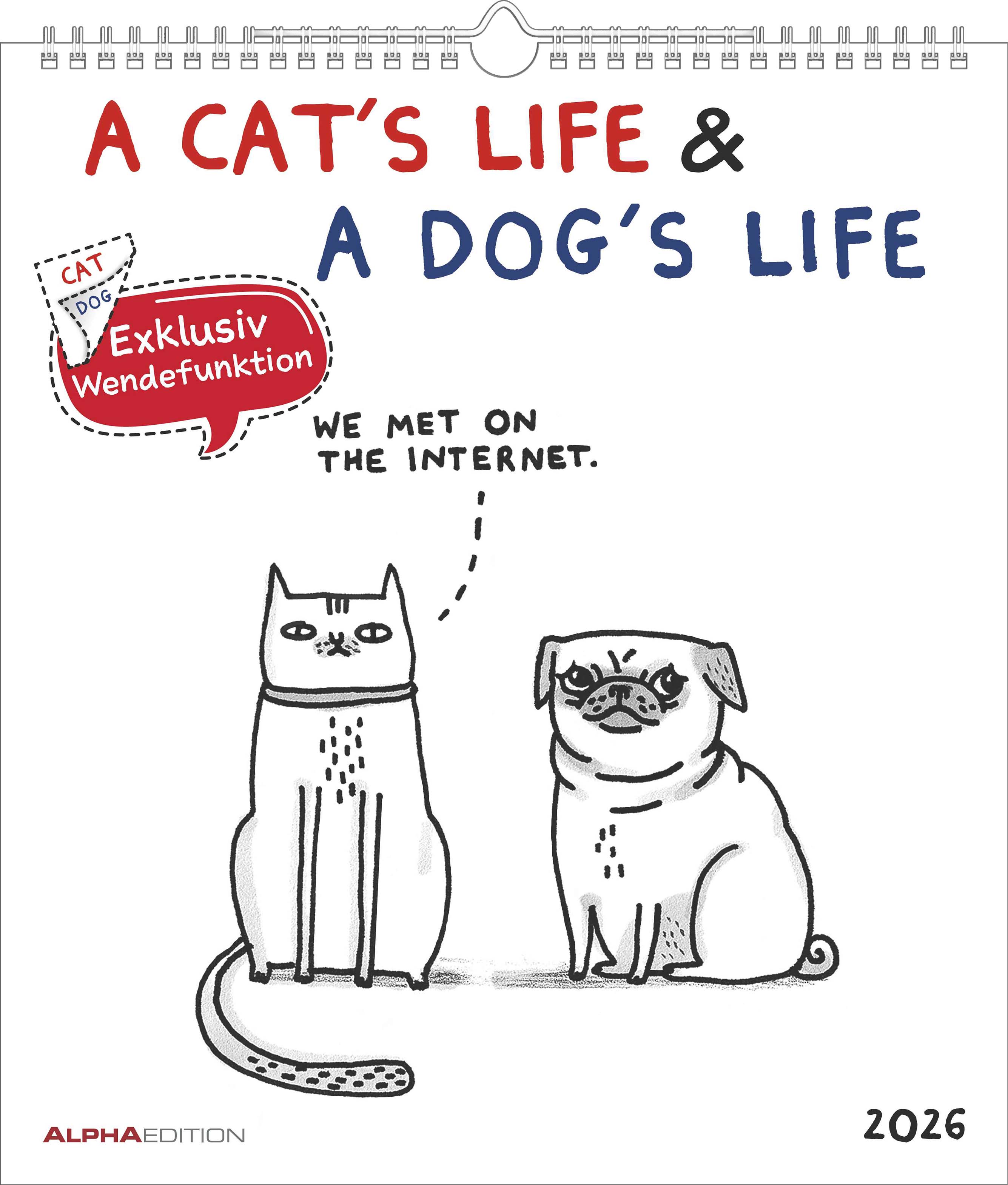 Obrázok 2026 A Cat´s & A Dog´s Life kalendár