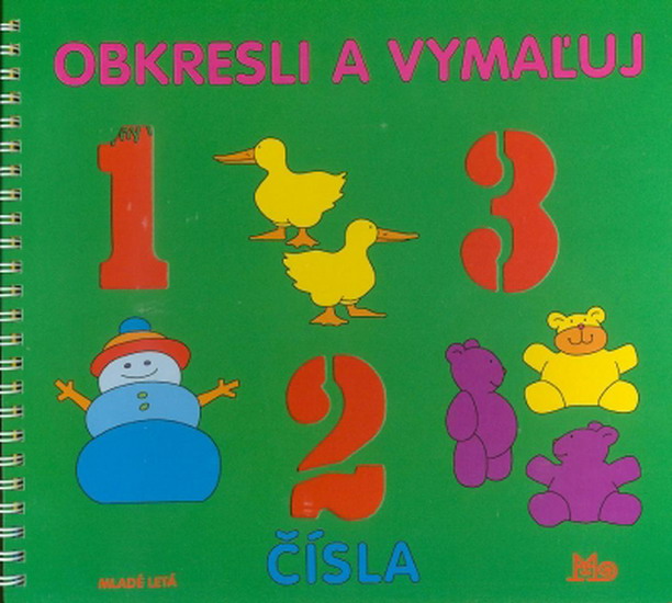 Obrázok Obkresli a vymaľuj - čísla