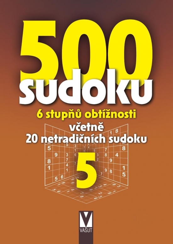 Obrázok 500 sudoku 5 - 6 stupňů obtížnosti včetně 20 netradičných