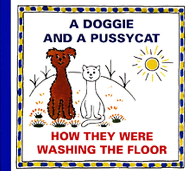 Obrázok A Doggie and a Pussycat - How they were washing the Floor