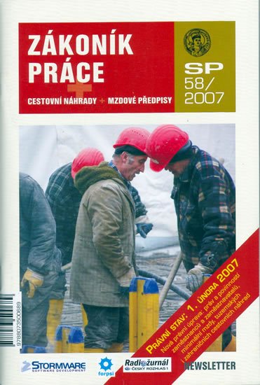 Obrázok Zákoník práce SP58/2007 - cestovní náhrady + mzdové předpisy