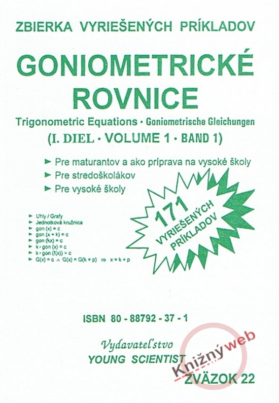 Obrázok Goniometrické rovnice I. diel