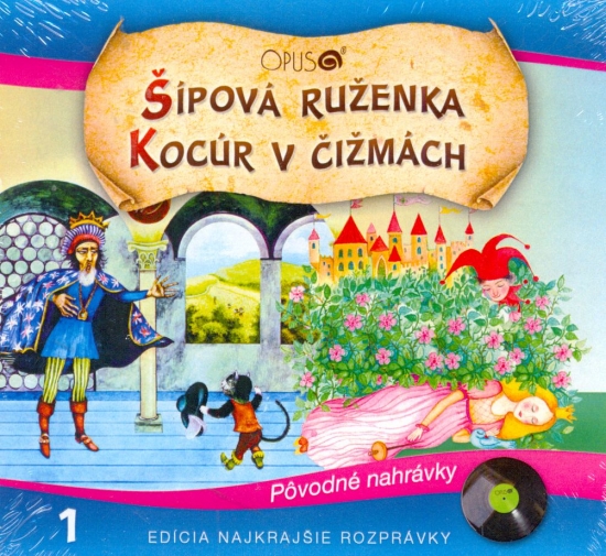 Obrázok CD - Najkrajšie rozprávky 1 - Šípová Ruženka, Kocúr v čižmách