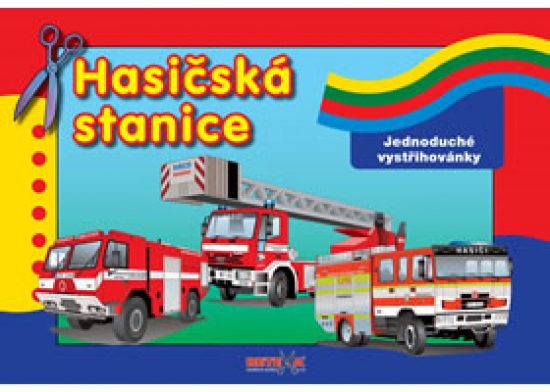 Obrázok Hasičská stanice - Jednoduchá vystřihovánka