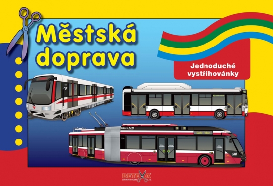 Obrázok Městská doprava - Jednoduchá vystřihovánka