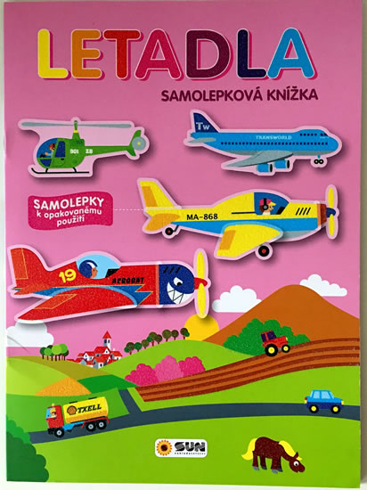 Obrázok Letadla - samolepková knížka