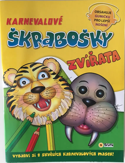 Obrázok Karnevalové škrabošky - Zvířata