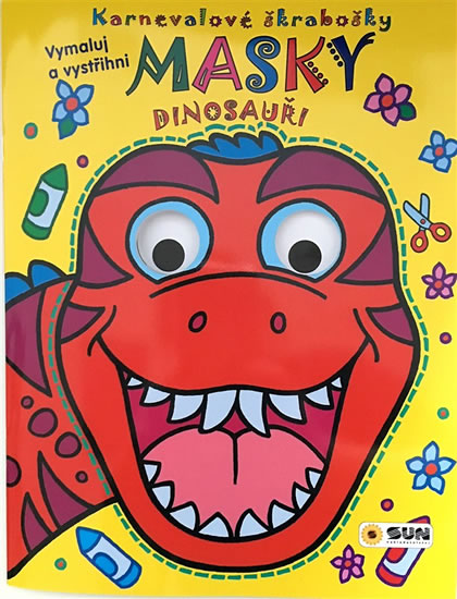 Obrázok Dinosauři - Karnevalové škrabošky Masky
