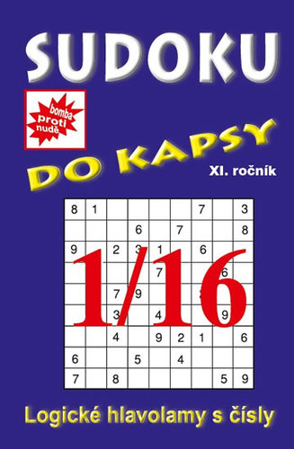 Obrázok Sudoku do kapsy 1/2016 (modrá)