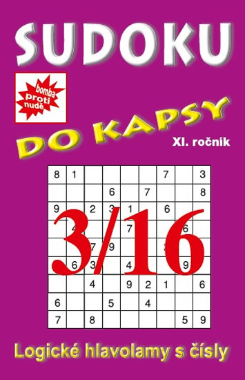 Obrázok Sudoku do kapsy 3/2016 (fialová)