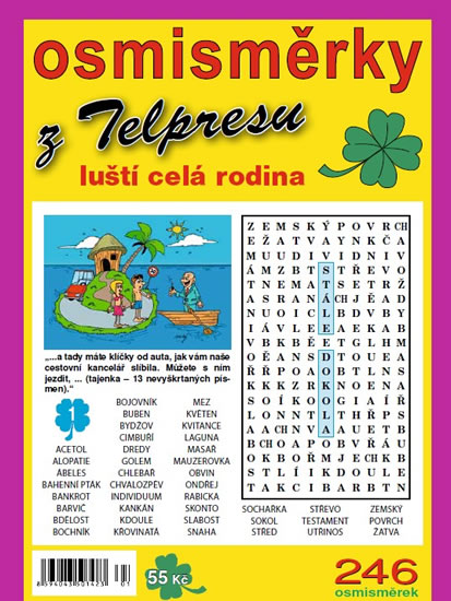 Obrázok Osmisměrky z Telpresu luští celá rodina 1/2015 - 246 osmisměrek