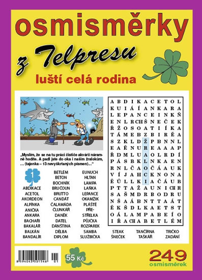 Obrázok Osmisměrky z Telpresu luští celá rodina 2/2018 - 249 osmisměrek