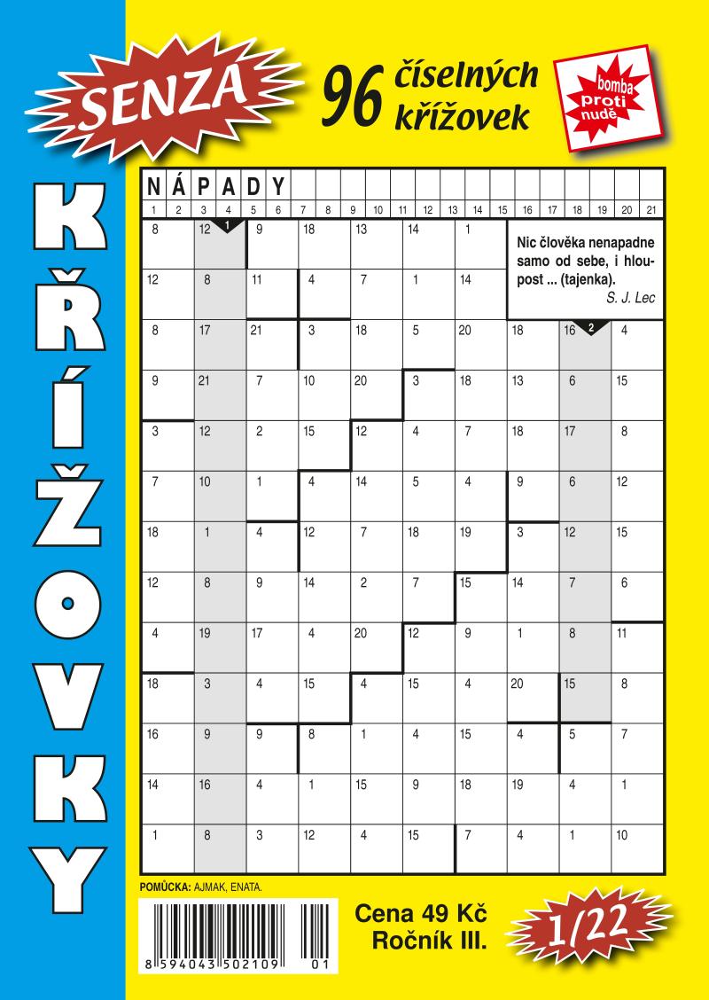 Obrázok Senza číselné křížovky 1/2022