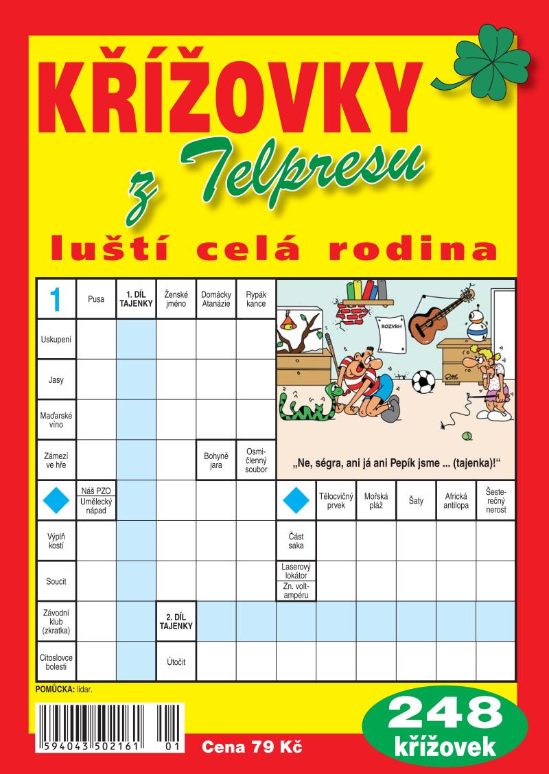 Obrázok Křížovky z Telpresu luští celá rodina - 248 křížovek 1/2022