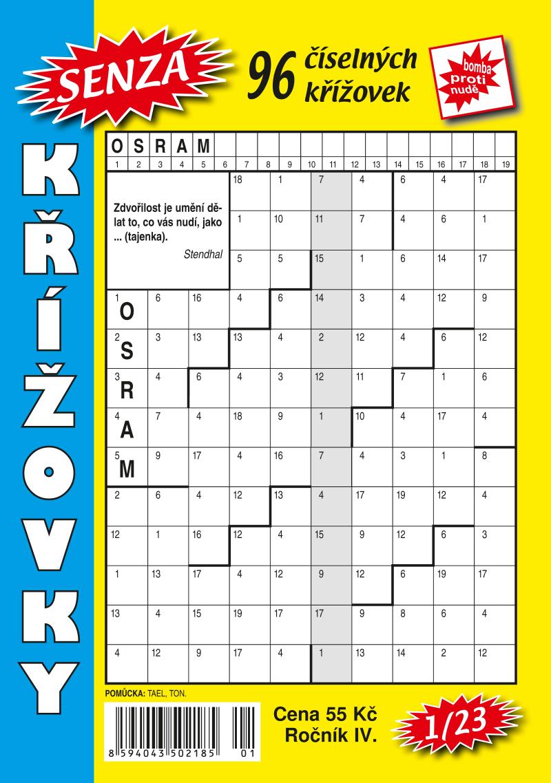 Obrázok Senza číselné křížovky 1/2023