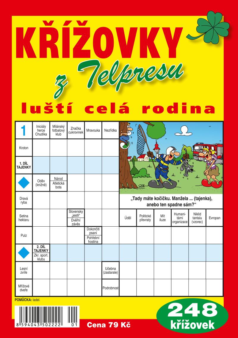 Obrázok Křížovky z Telpresu luští celá rodina - 248 křížovek 1/2023