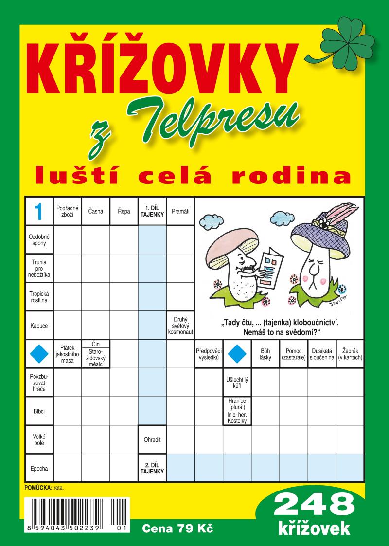 Obrázok Křížovky z Telpresu luští celá rodina - 248 křížovek 2/2023