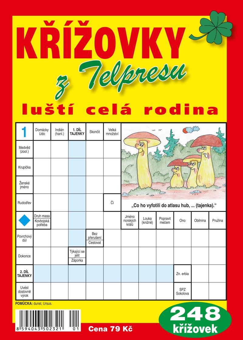 Obrázok Křížovky z Telpresu luští celá rodina - 248 křížovek 1/2024
