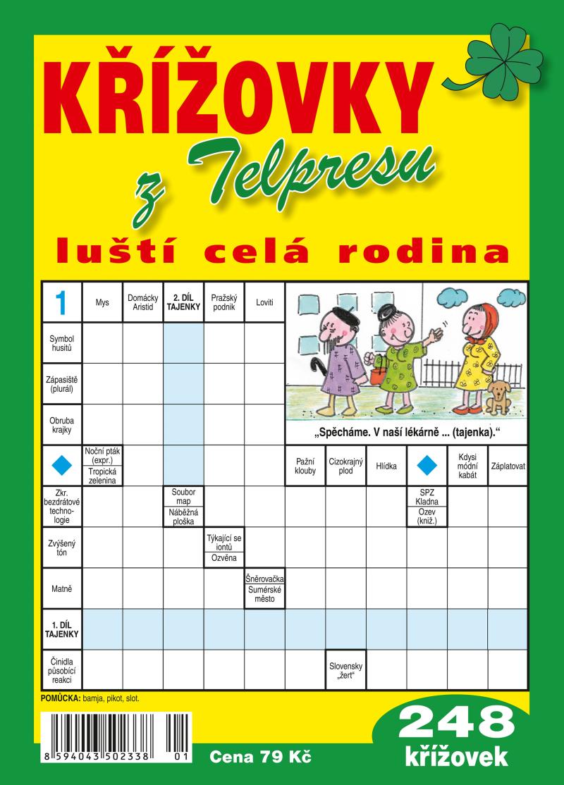 Obrázok Křížovky z Telpresu luští celá rodina - 248 křížovek 2/2024
