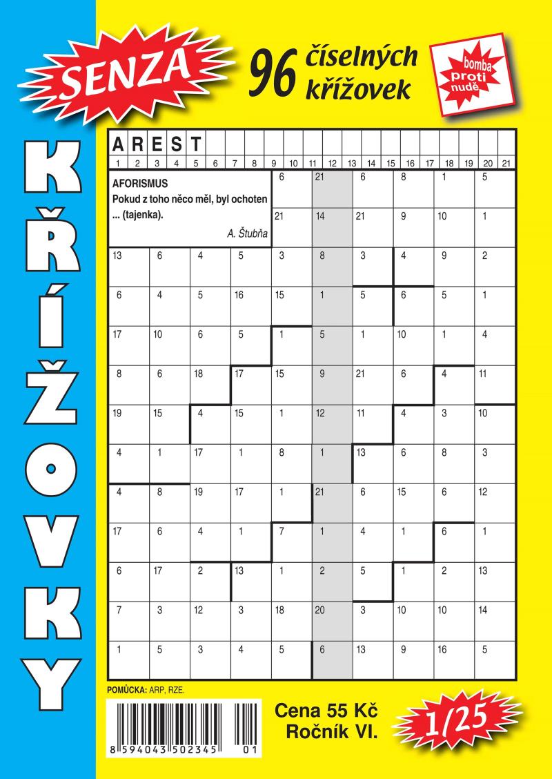 Obrázok Senza číselné křížovky 1/2025