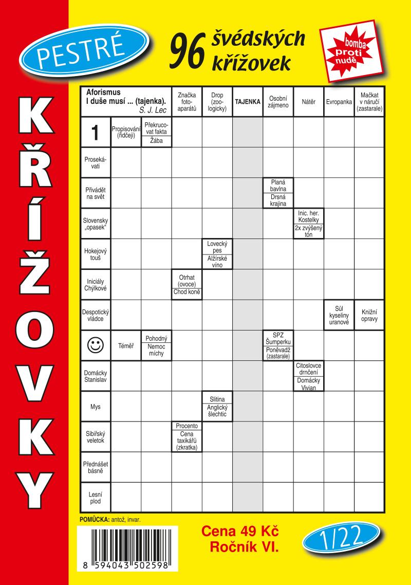 Obrázok Pestré křížovky 1/2022