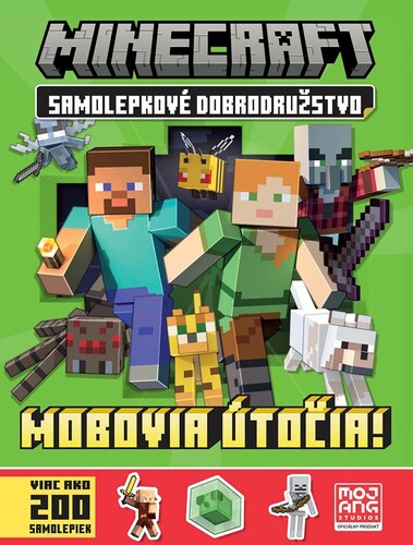 Obrázok Minecraft - Samolepkové dobrodružstvo - Mobovia útočia!