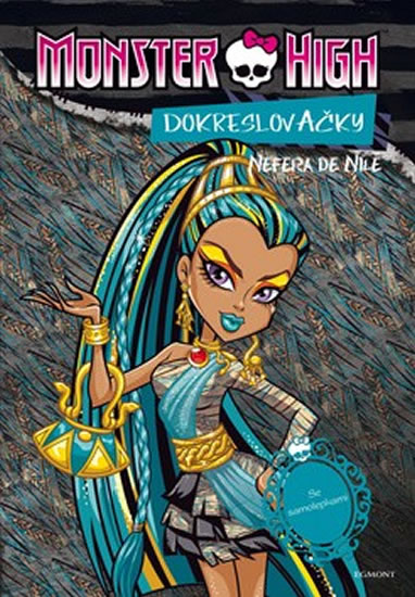 Obrázok Monster High - Nefera de Nile + Operetta - Dokreslovačky se samolepkami