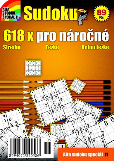 Obrázok Sudoku 11 - 618x pro náročné