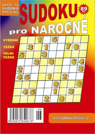 Obrázok Sudoku speciál 12 pro nároční