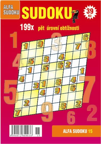 Obrázok Sudoku 15 - 199x pět úrovní obtížnosti