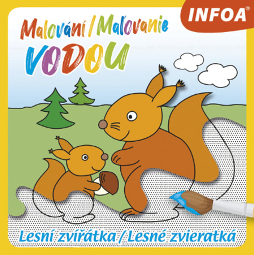 Obrázok Malování vodou - Lesní zvířatka / Maľovanie vodou - Lesné zvieratká