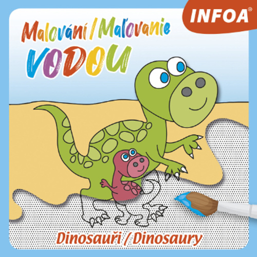 Obrázok Malování vodou - Dinosauři / Maľovanie vodou - Dinosaury