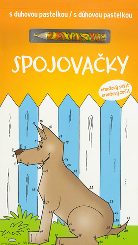 Obrázok Spojovačky s dúhovou pastelkou - oranžový zošit