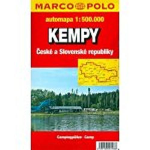 Obrázok Kempy ČR a SR/mapa 1:500.000