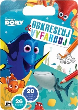 Obrázok Obkresľuj a vyfarbuj/ Hľadá sa Dory