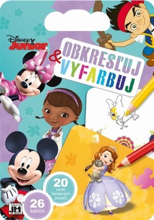 Obrázok Obkresľuj a vyfarbuj/ Disney Junior