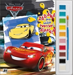 Obrázok Vymaľovanka A4 s vodovými farbami/ Cars 2