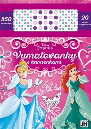 Obrázok Vymaľovanky s kamienkami/ Disney Princezné