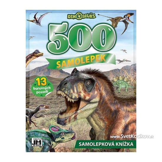 Obrázok 500 Samolepiek/ Dinosaury