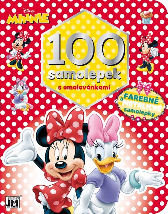 Obrázok 100 samolepiek s vymaľovankami/ Minnie