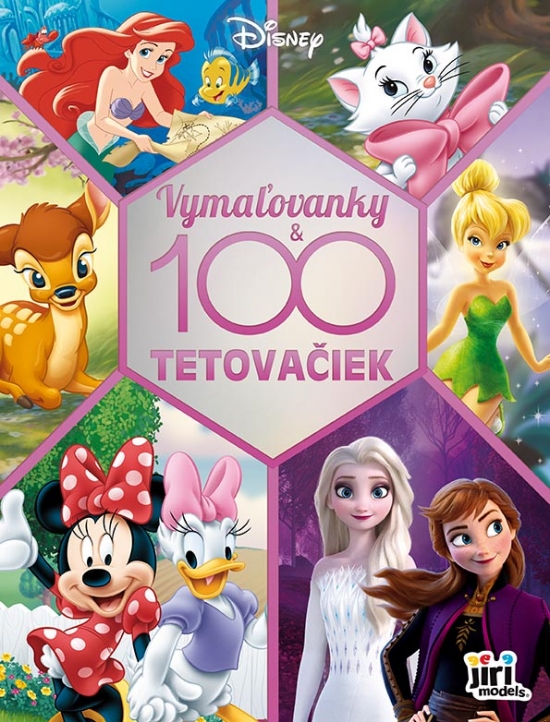 Obrázok 100 tetovačiek s vymaľovankami/ Pre dievčatá100