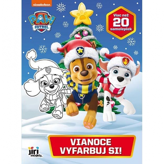 Obrázok Vyfarbuj si! Labková patrola Vianoce