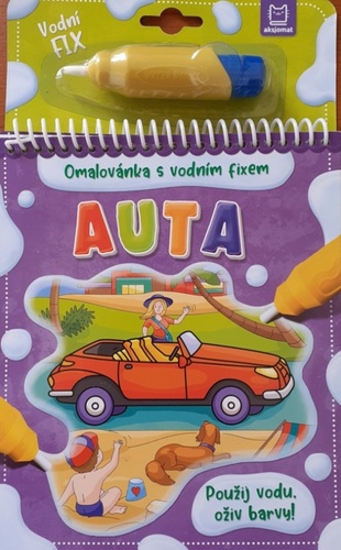 Obrázok Auta - Omalovánka s vodním fixem